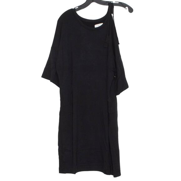 Lou & Grey Womens Dress Cold Shoulder Short Sleeve Mini Black Size Small FT - Picture 6 of 6